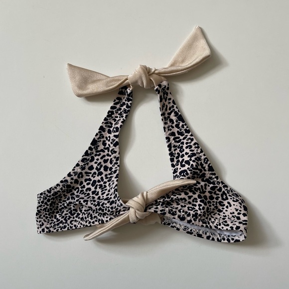 Eberjey Girls’ Leopard Print Bikini - Size 4 - Picture 2 of 9